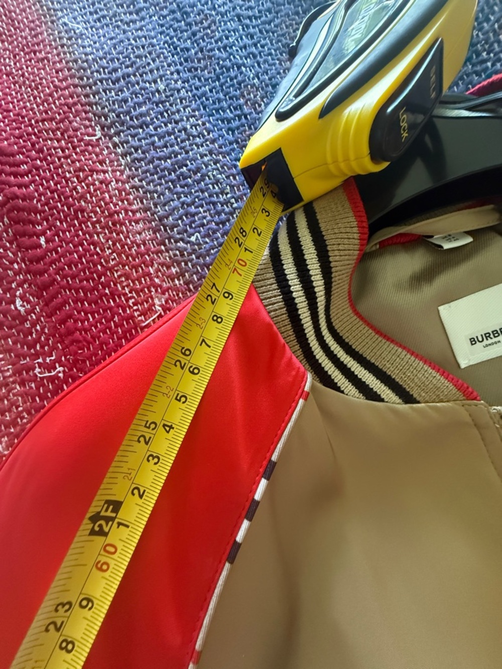 Burberry Red and Gray Jacket - Picture 9 of 15